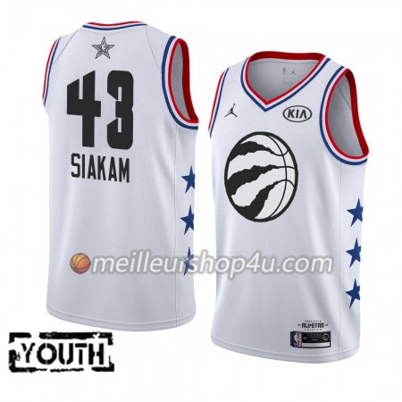 Maillot Basket Enfant Toronto Raptors Pascal Siakam 43 2019 All-Star Jordan Brand Blanc Swingman